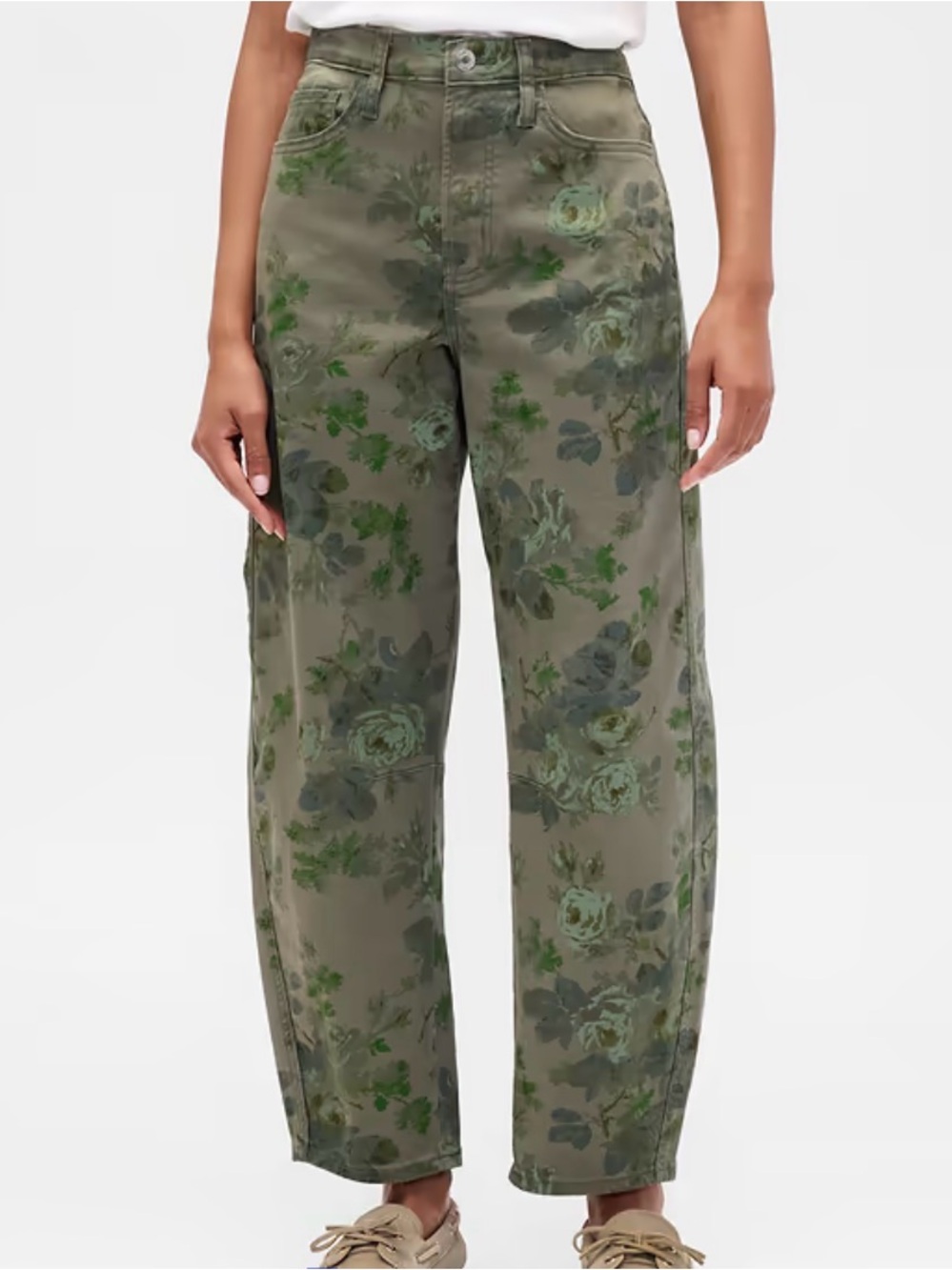 GAP High Rise Print Floral Green